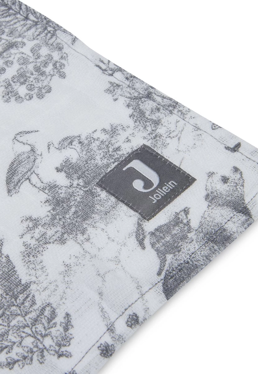 Jollein Hydrofiele Doek 115x115cm Pimpelmees - Forest Animals 4 Jollein Hydrofiele Doek 115x115cm Pimpelmees - Forest Animals - Afbeelding 4