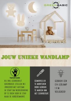 Wandlamp Kinderkamer | Wandlamp Maan | Kinderwandlampen |Wandlamp Babykamer | Kinderkamer Lamp - Houten Lamp - Multiplex Lamp | Greenbasic® -Babyproducten Uitverkoop 845x1200 8