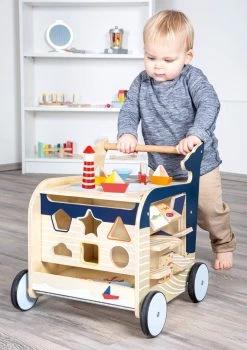 Baby Walvis Loopwagen - Houten Speelgoed Vanaf 1 Jaar -Babyproducten Uitverkoop 848x1200