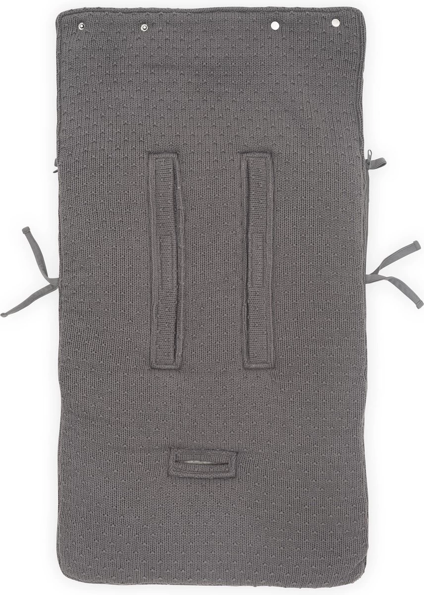 Jollein Voetenzak Voor Autostoel & Kinderwagen - Bliss Knit - Storm Grey 12 Jollein Voetenzak Voor Autostoel & Kinderwagen - Bliss Knit - Storm Grey - Afbeelding 12