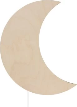 Wandlamp Kinderkamer | Wandlamp Maan | Kinderwandlampen |Wandlamp Babykamer | Kinderkamer Lamp - Houten Lamp - Multiplex Lamp | Greenbasic®