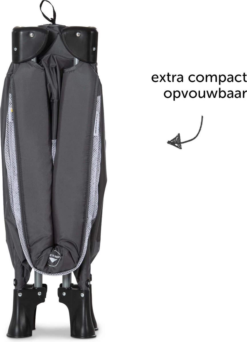 Hauck Dream N Play Plus Campingbedje Set - Met Matras En Muggennet - Grijs 12 Hauck Dream N Play Plus Campingbedje Set - Met Matras En Muggennet - Grijs - Afbeelding 12
