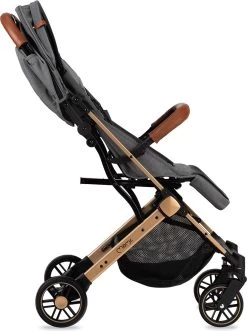 MoMi Wandelwagen - Compacte Lichtgewicht Buggy - Estelle - Gray-Gold (geschikt Van 6mnd - 15kg) -Babyproducten Uitverkoop 895x1200 3