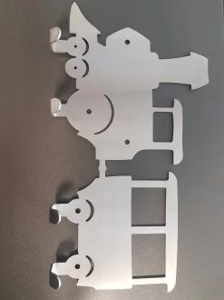 Designkapstokje Trein Met Wagon - Kapstok RVS - RVS - Duurzaam - Trein - Kraamcadeau - Kinderkapstok - Kapstok Voor Kind - Baby -Babyproducten Uitverkoop 899x1200 16