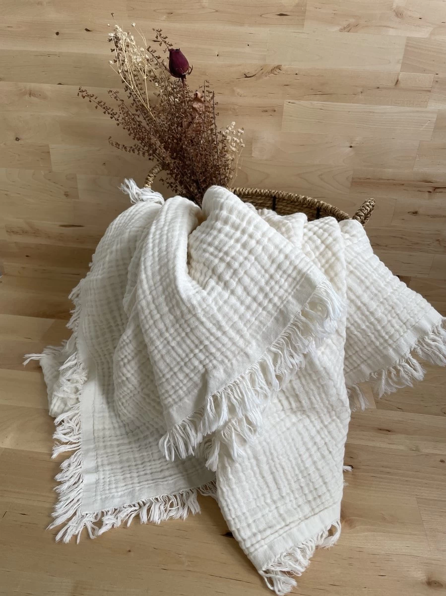 Merkloos Hydrofiele Doek XL 4 Layer Dik Swaddle - Baby Muslin Swaddle - Kraamcadeau - Katoenen Mousseline Baby Deken - Baby Badhanddoek 1 Merkloos Hydrofiele Doek XL 4 Layer Dik Swaddle - Baby Muslin Swaddle - Kraamcadeau - Katoenen Mousseline Baby Deken - Baby Badhanddoek