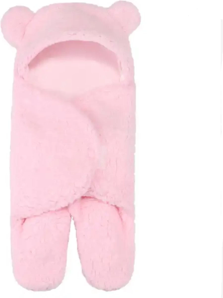 Fiory Baby Wikkeldoek Teddybeer| Inbakerdoek| Slaapzak| Zachte Vacht| Kinderwagen| Muts En Oortjes| Eerste Baby Maanden| Roze 6 Fiory Baby Wikkeldoek Teddybeer| Inbakerdoek| Slaapzak| Zachte Vacht| Kinderwagen| Muts En Oortjes| Eerste Baby Maanden| Roze - Afbeelding 6