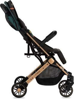 MoMi Wandelwagen - Compacte Lichtgewicht Buggy - Estelle - Green-Gold (geschikt Van 6mnd - 15kg) -Babyproducten Uitverkoop 902x1200 6