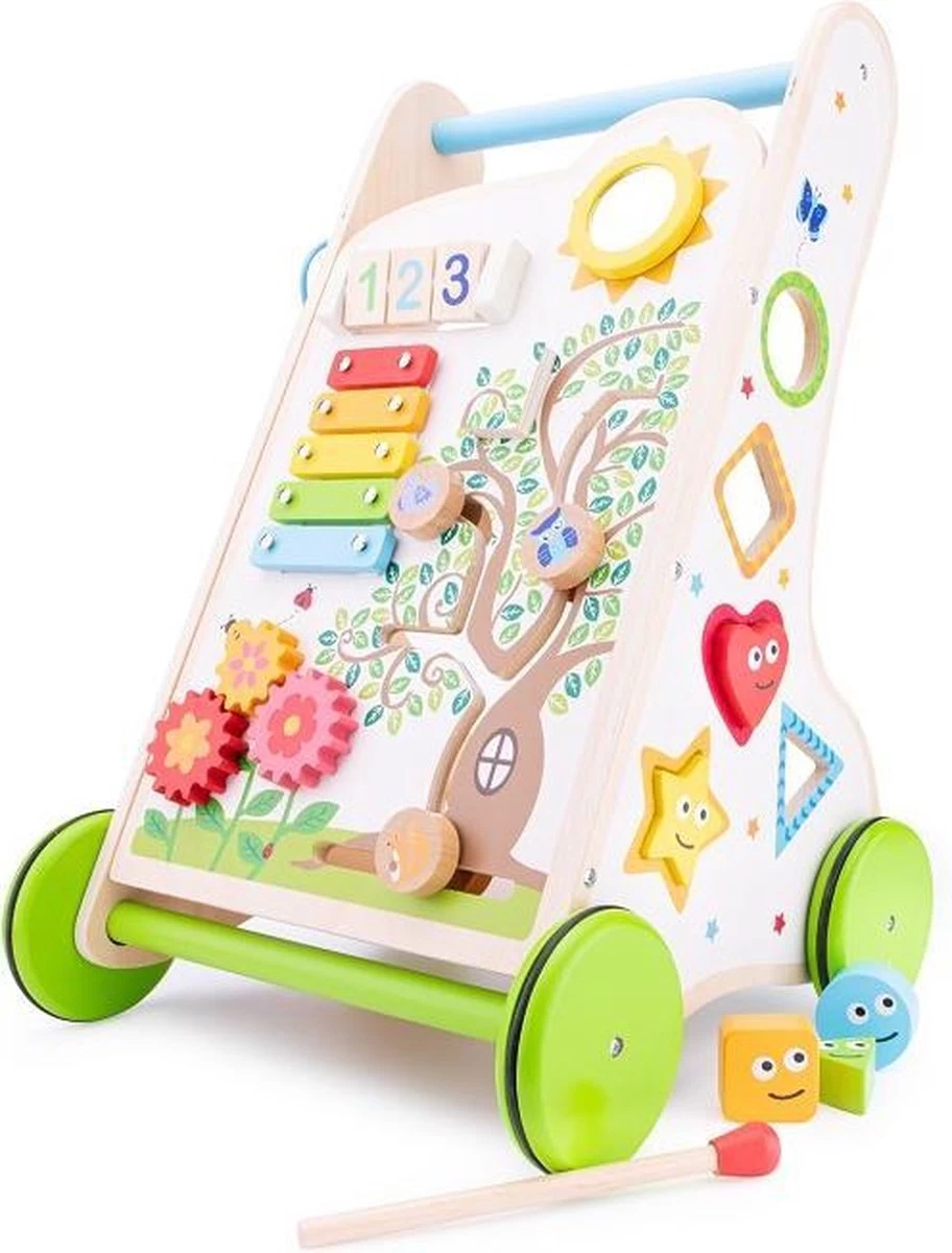 New Classic Toys® New Classic Toys Houten Activiteiten Duw- Loopwagen 1 New Classic Toys® New Classic Toys Houten Activiteiten Duw- Loopwagen