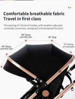 Luxe Kinderwagen 3 In 1 - Wandelwagen - Kinderwagen 3-in-1 Incl Autostoel - Kinderwagen Maxi Cosi – Buggy 3 In 1 - Newborn - Grijs -Babyproducten Uitverkoop 914x1200 3