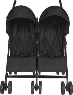 Prénatal Duo Buggy - Tweeling Buggy Inclusief Regenhoes - Verstelbare Kinderwagen - Inklapbare Wandelwagen - Plooibuggy - Zwart -Babyproducten Uitverkoop 920x1200 1