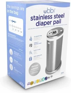 Ubbi® Ubbi Luieremmer - Zilver - Metaal - Geurloos - Geen Navulcassettes Nodig -Babyproducten Uitverkoop 921x1200 13