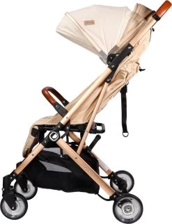 Ding Vivo Wandelwagen - Beige/Rose - Inklapbare Buggy - Inclusief Boodschappenmandje En Zonnekap -Babyproducten Uitverkoop 921x1200 3