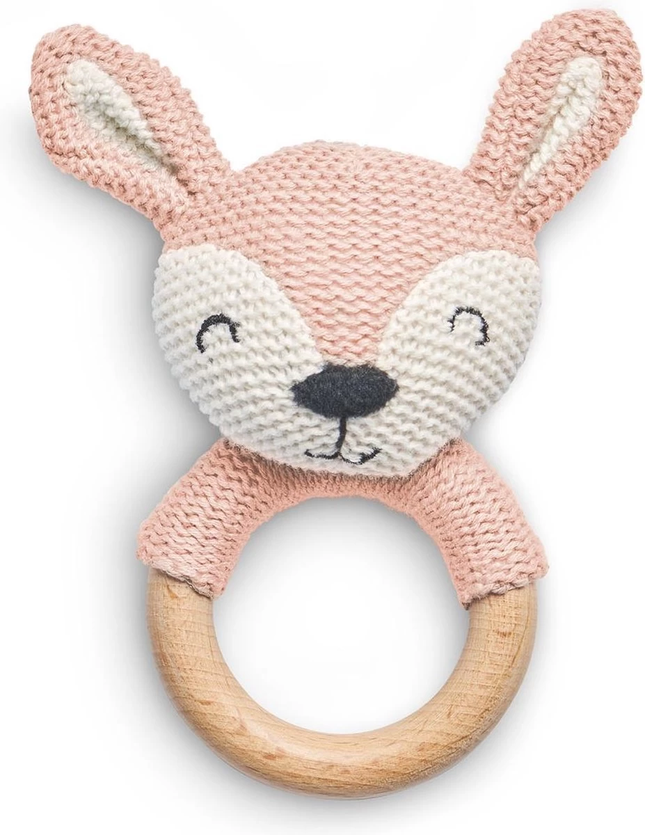 Jollein Bijtring Deer - Pale Pink 1 Jollein Bijtring Deer - Pale Pink