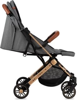 MoMi Wandelwagen - Compacte Lichtgewicht Buggy - Estelle - Gray-Gold (geschikt Van 6mnd - 15kg) -Babyproducten Uitverkoop 928x1200 2