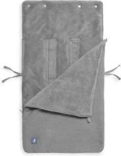 Jollein Voetenzak Voor Autostoel & Kinderwagen - Basic Knit - Stone Grey -Babyproducten Uitverkoop 931x1200