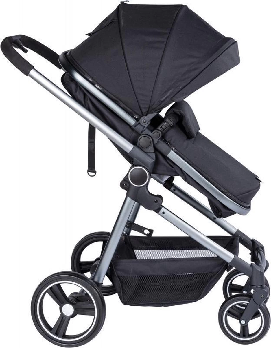 Puck Stroller 3 In 1 Max Zwart Met Frame Antra Incl Autostoel/Adapter/Mamabag 9 Puck Stroller 3 In 1 Max Zwart Met Frame Antra Incl Autostoel/Adapter/Mamabag - Afbeelding 9