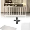 Bebies First Co-sleeper Wieg Wit Set | Inclusief Wiegmatras + Meyco Hoeslaken