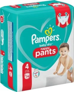 Pampers® Pampers Baby-Dry Pants Maat 4 (9kg-15kg) - 24 Luierbroekjes -Babyproducten Uitverkoop 959x1200 7