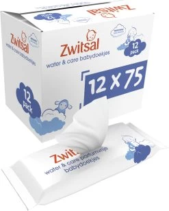 Zwitsal Water & Care Billendoekjes Parfumvrij - 900 Doekjes - Voordeelverpakking