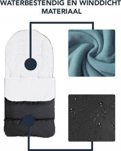 Achaté Voetenzak - Voor Kinderwagen Of Stoeltje – Baby Slaapzak - Autostoel - Wit -Babyproducten Uitverkoop 966x1200 6