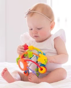 Playgro Speel En Leerbal - Grijp- En Bijtspeelgoed - Klikklak Geluiden - Spiegeltje - Kralen - Cilinder Met Rattelende Ballen -Babyproducten Uitverkoop 969x1200 1