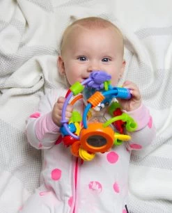 Playgro Speel En Leerbal - Grijp- En Bijtspeelgoed - Klikklak Geluiden - Spiegeltje - Kralen - Cilinder Met Rattelende Ballen -Babyproducten Uitverkoop 969x1200 2