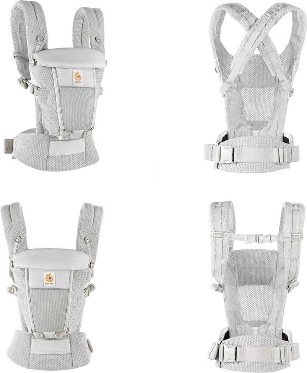Ergobaby Draagzak Adapt Soft Flex Mesh Pearl Grey 2 Ergobaby Draagzak Adapt Soft Flex Mesh Pearl Grey - Afbeelding 2