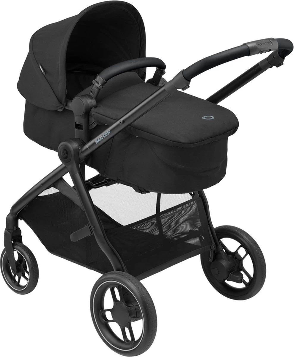 Maxi-Cosi Zelia³ Kinderwagen - Essential Black (zwart Frame + Zwart Leer) 8 Maxi-Cosi Zelia³ Kinderwagen - Essential Black (zwart Frame + Zwart Leer) - Afbeelding 8